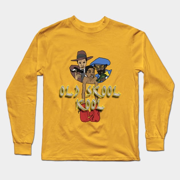 Old Skool Kool Long Sleeve T-Shirt by djmrice